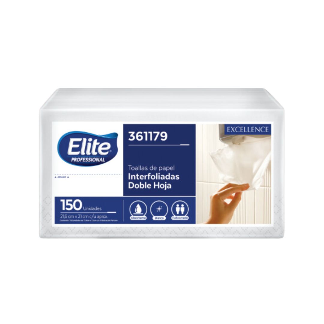 P TOALLA INTERFOLIADO EXCELLENCE DOBLE HOJA 150H - 361179