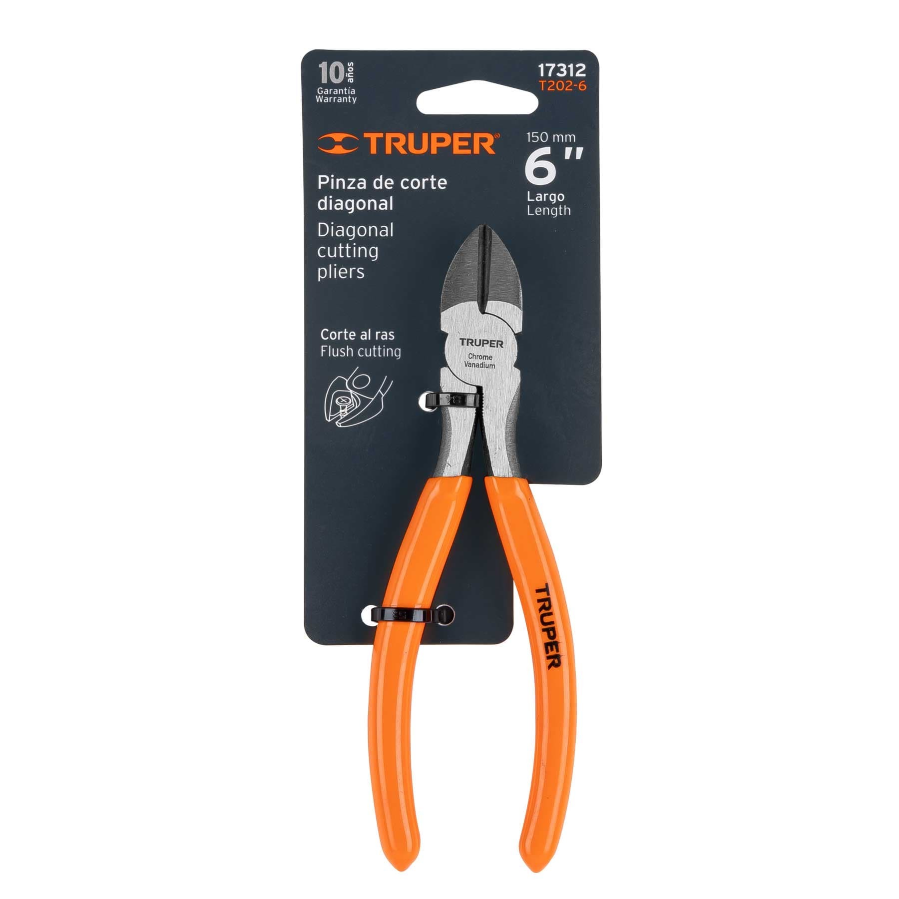 ALICATE DE CORTE DIAGONAL 6" 17312 - TRUPER
