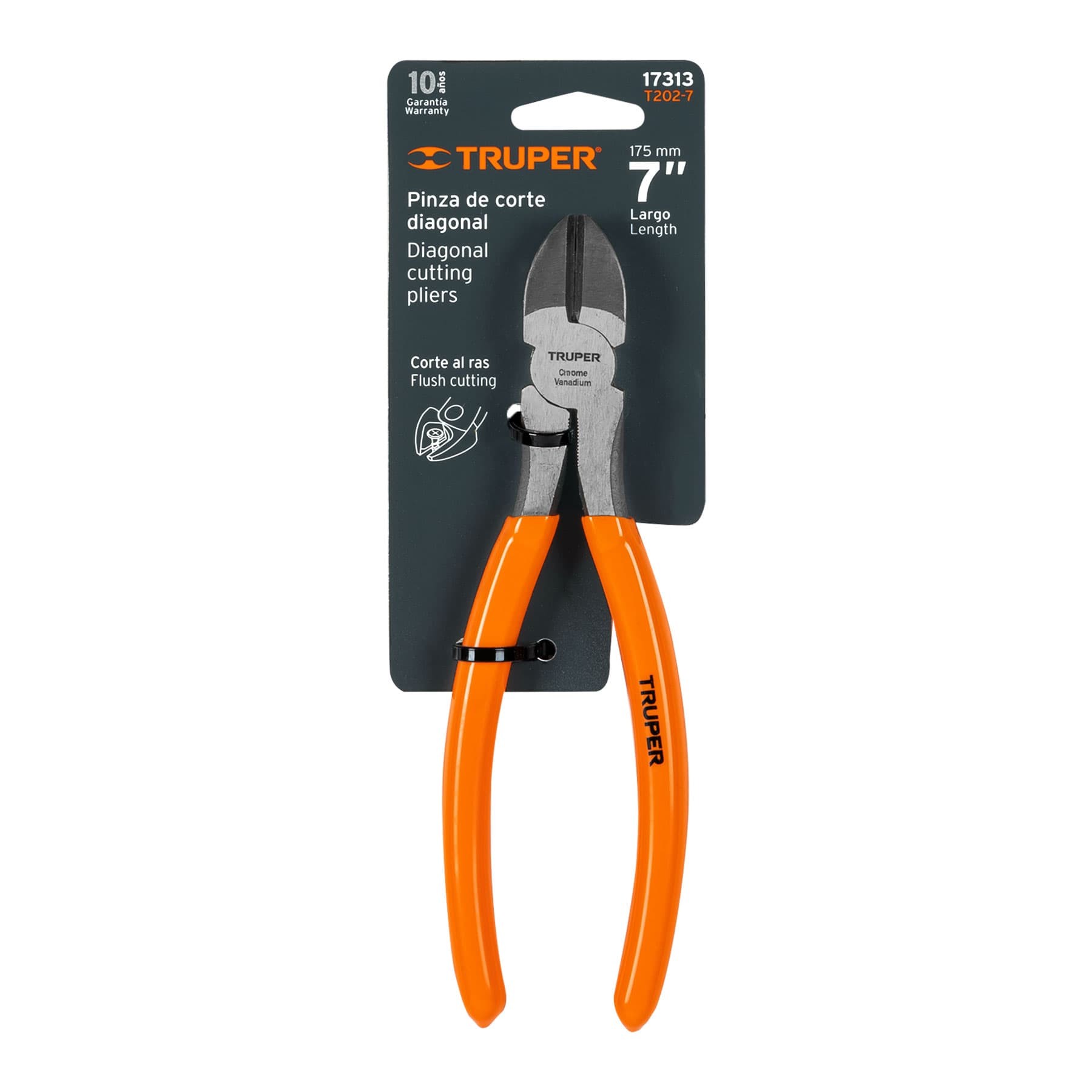 ALICATE DE CORTE DIAGONAL 7" 17313 - TRUPER
