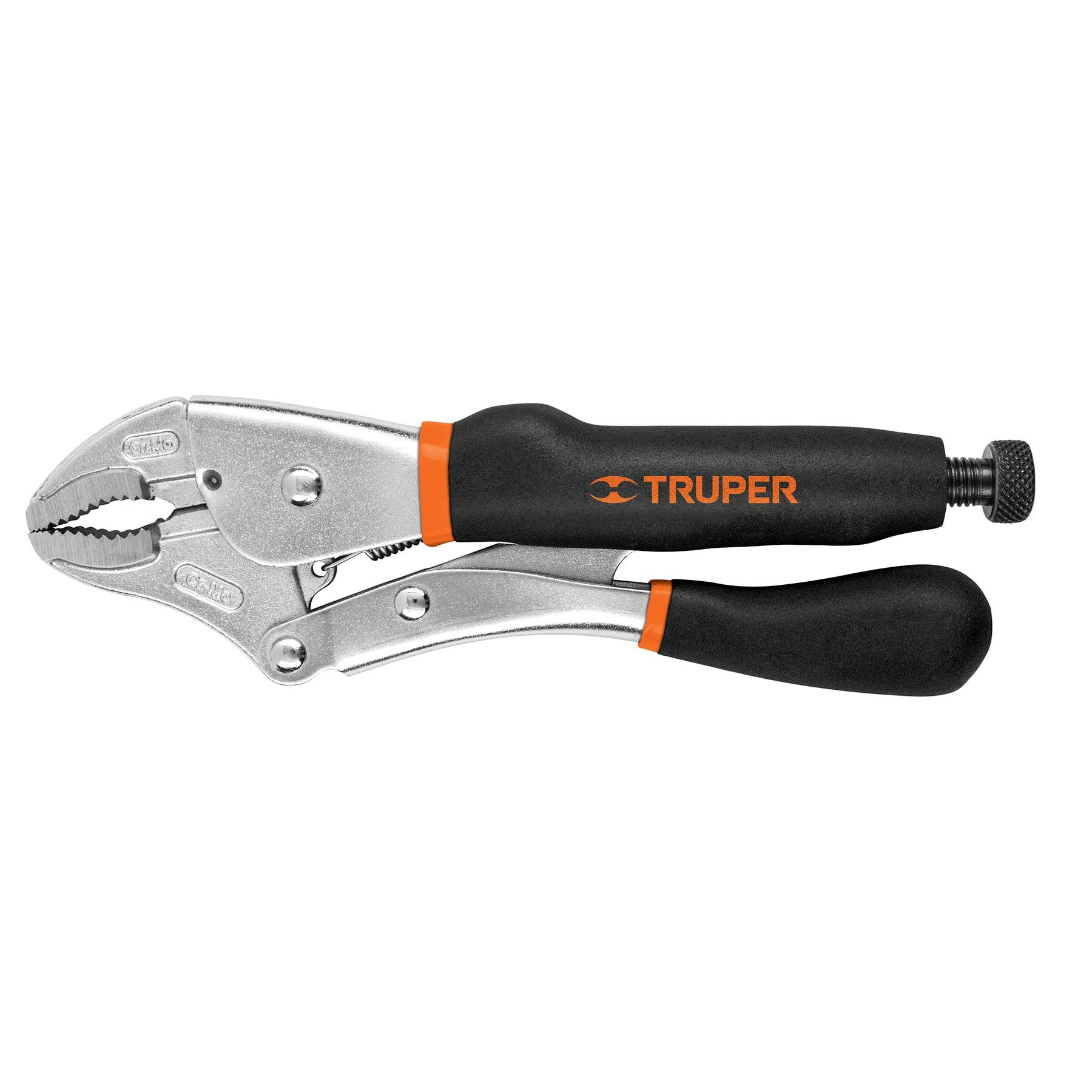 ALICATE DE PRESION CURVO MANGO DE VINIL 10" 17436 - TRUPER