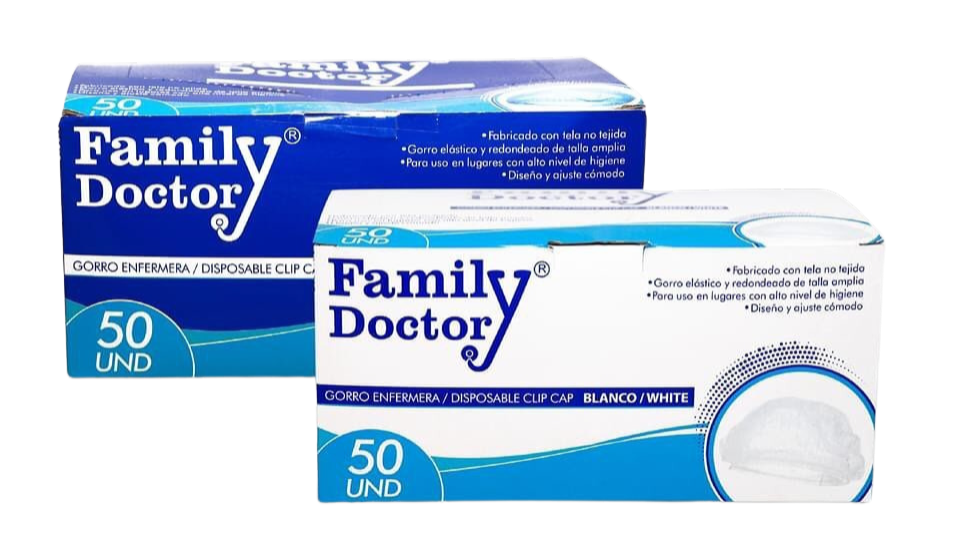 GORROS DE ENFERMERAS COFIAS CAJA X50 - FAMILY DOCTOR 