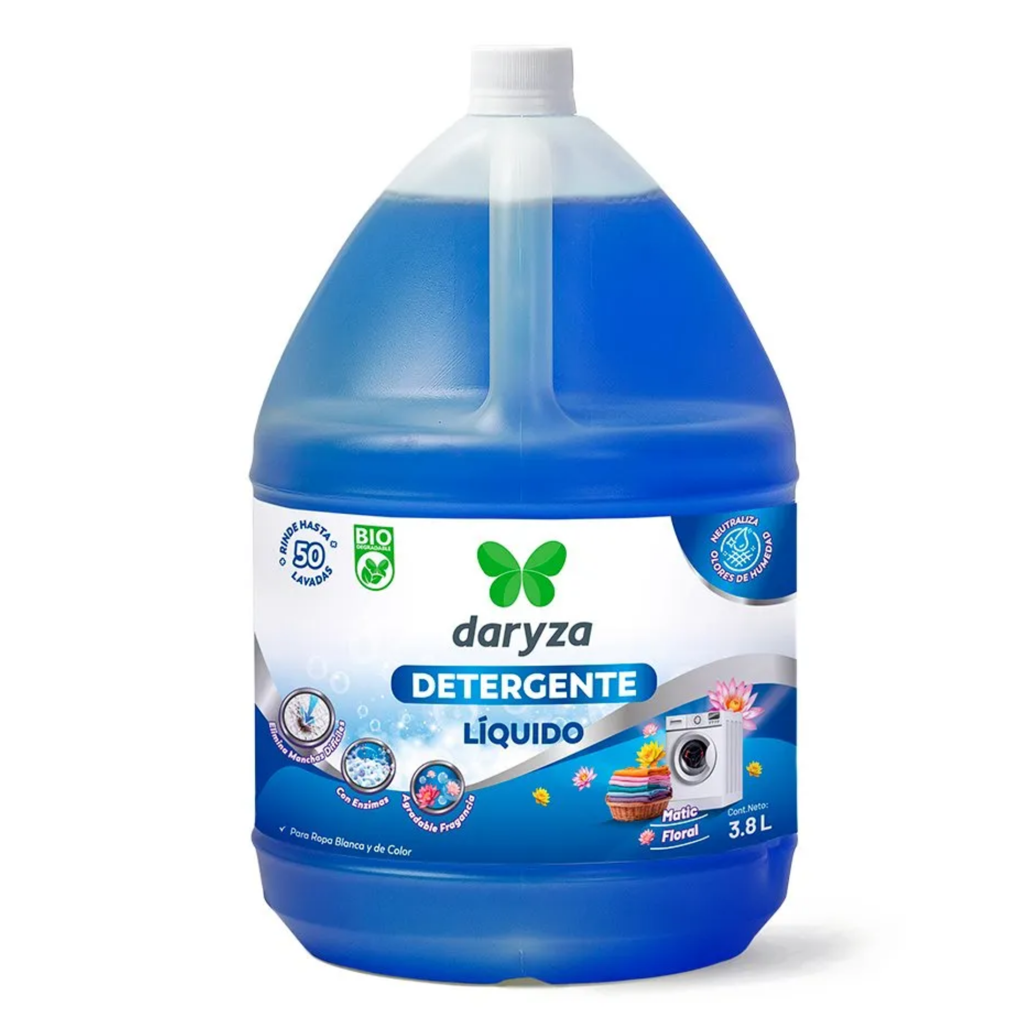 DETERGENTE MATIC PARA ROPA GLN 3.8 LTS - DARYZA