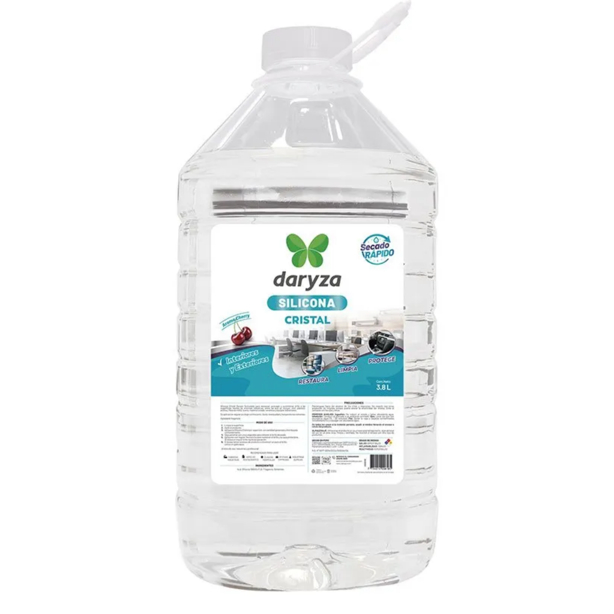 SILICONA CRISTAL CHERRY X GALÓN 3.8 LTS - DARYZA