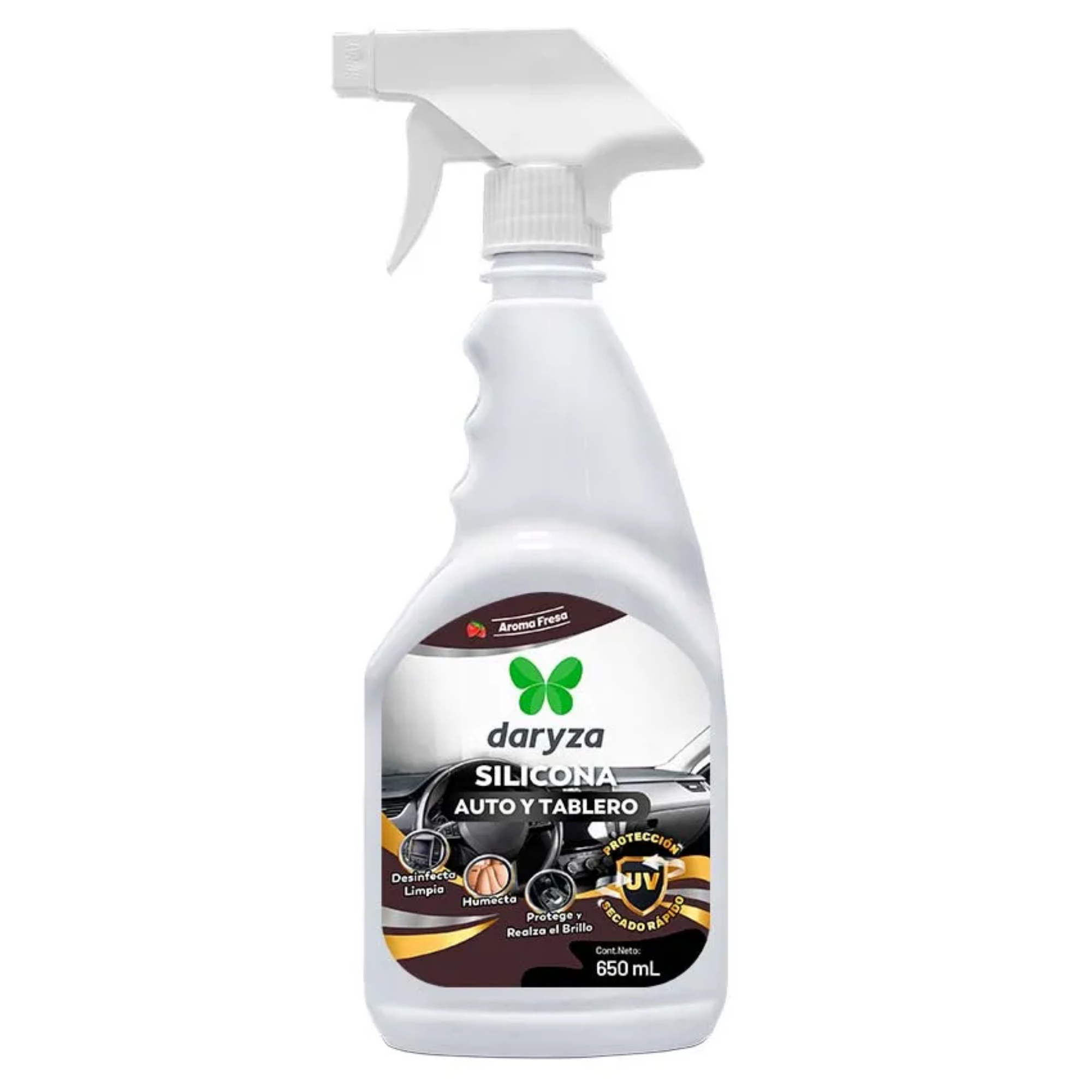 SILICONA AUTO Y TABLERO FRESA X 650 ML - DARYZA