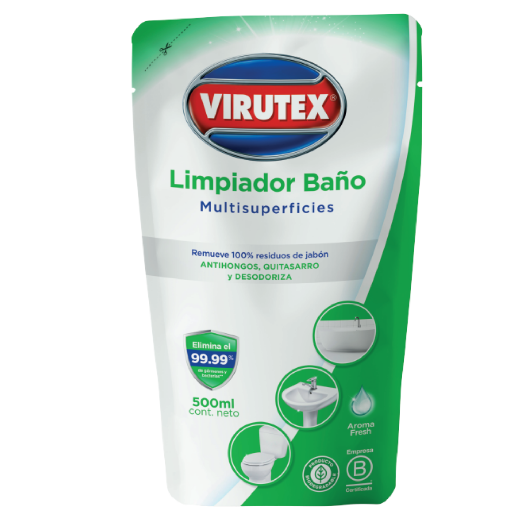 LIMPIADOR DE BAÑO DOYPACK 500ML - VIRUTEX