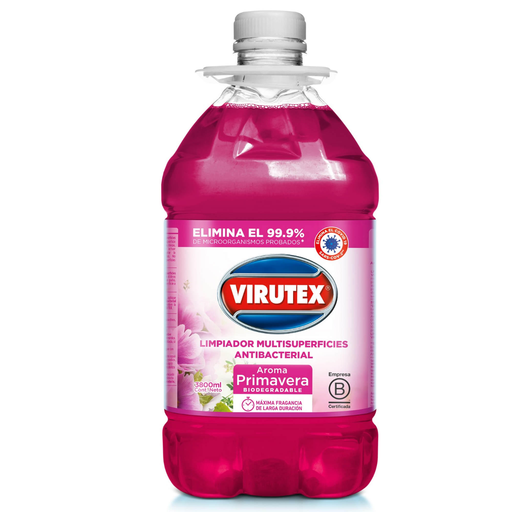 LIMPIADOR ANTIBACTERIAL PRIMAVERA GLN 3.8LTS - VIRUTEX