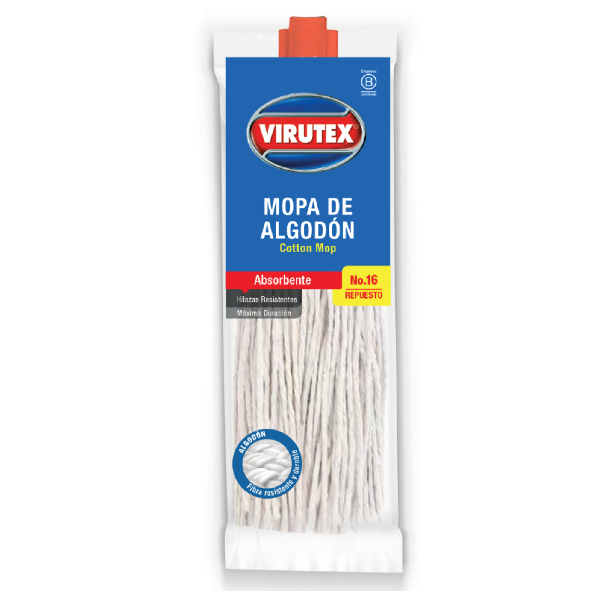 REPUESTO MOPA DE ALGODON #16 200 GRS - VIRUTEX