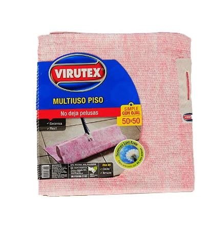 TRAPERO ALGODÓN SIMPLE ROSADO C/OJAL 50X50 - VIRUTEX
